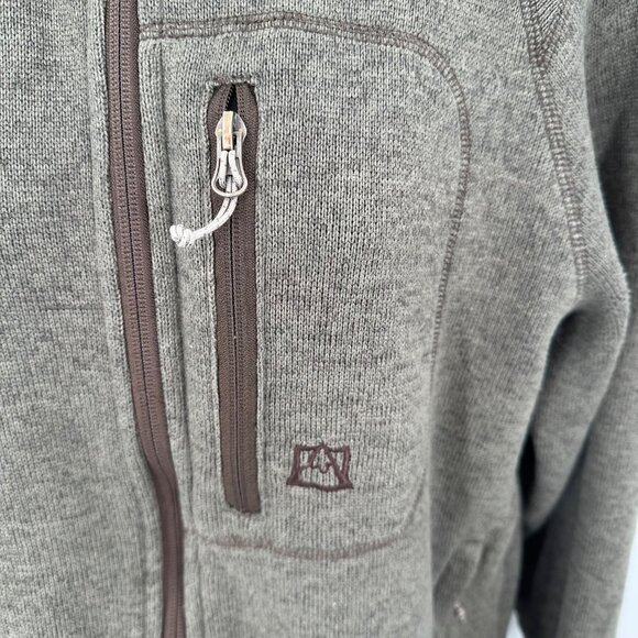 Avalanche Mens Olive Green Zip Pocket & Closure Fleece Jacket Size M - Picture 8 of 13